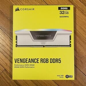 CORSAIR Vengeance RGB 32GB (2 x 16GB) 288-Pin PC RAM DDR5 6000 PC5 48000 SEALED